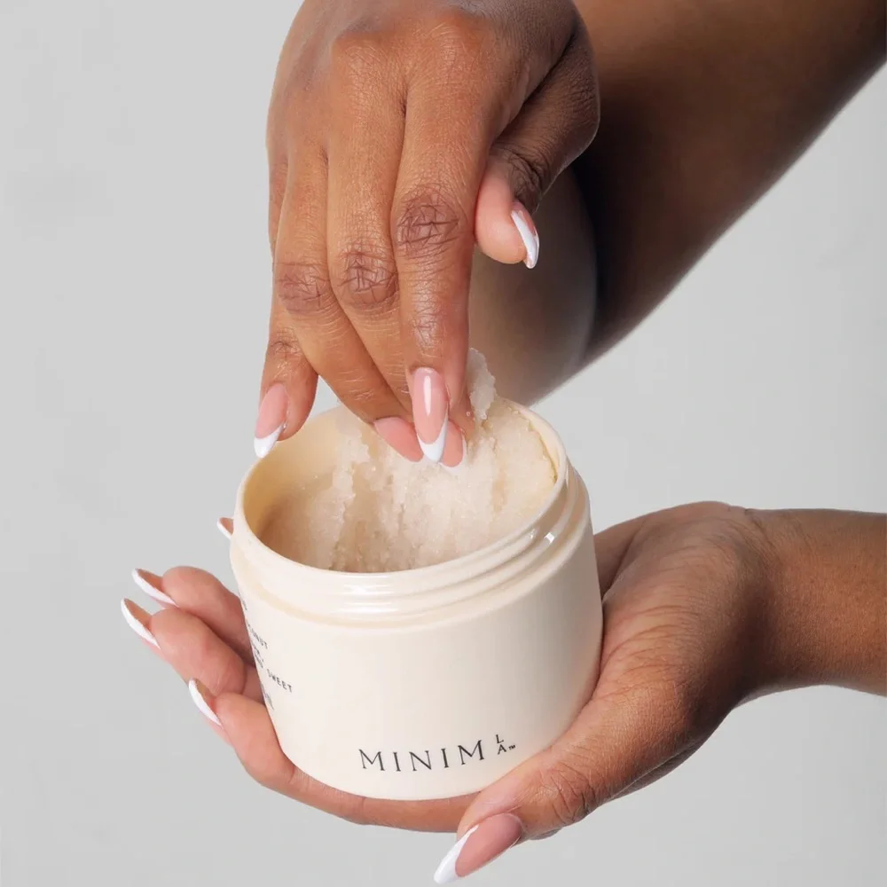 Minim LA Vanilla Coconut Scent Body Scrub Exfoliating Luxury Skincare 6.8 oz New